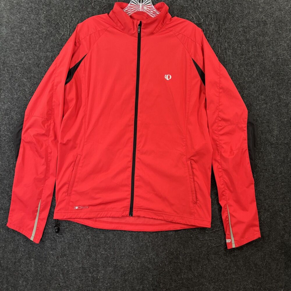 Pearl Izumi Elite Infinity Running Jacket Men's Medium Red Reflective Windshirt